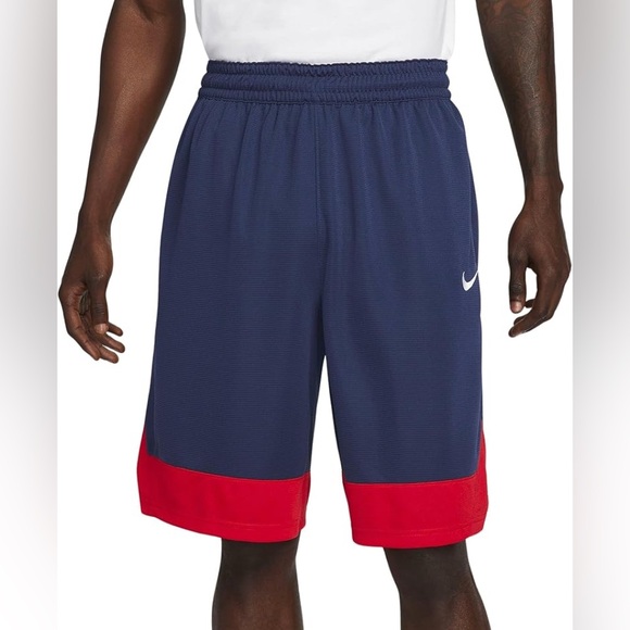 Mens Nike Basketball Dri Fit Drawstring Athletic Active‎ Performance Shorts - Picture 1 of 8